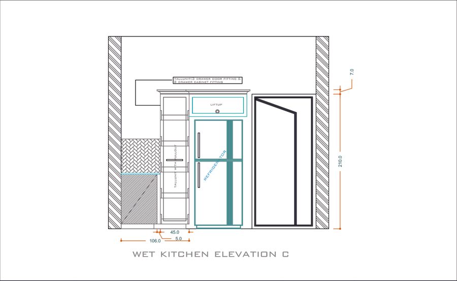 Wet Kitchen Elevation C
